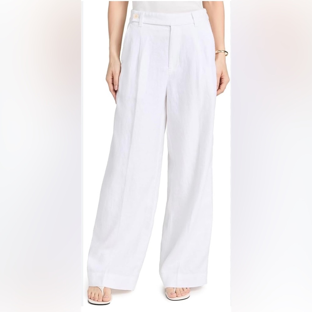 Madewell Harlow Wide-Leg Pants Linen Trousers